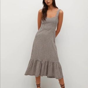 Mango gingham check dress, size 4